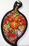 Petrykivka style Handmade and Painted Cutting board