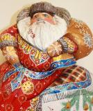 Carved wooden Santa Claus